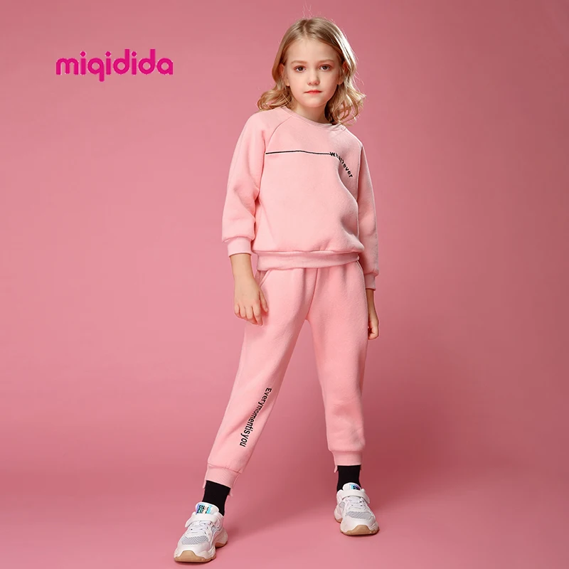 Детская одежда сезон осень зима плотные теплые комплекты для девочек новый