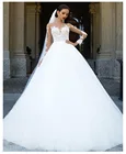 Основное свадебное платье, новинка 2021, кружевное тонкое платье со шлейфом и длинными рукавами для невесты, для путешествий