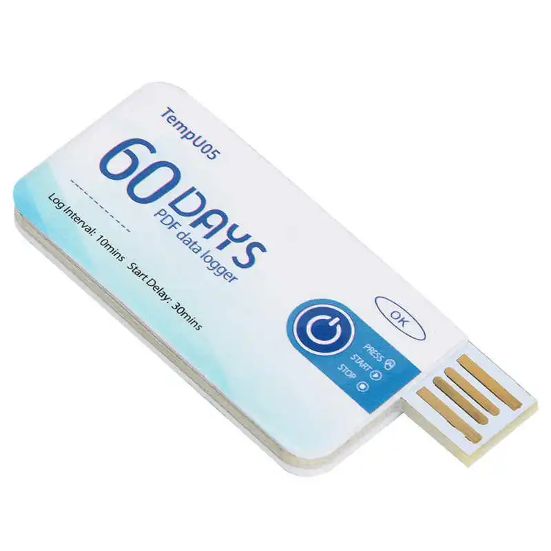 TempU05 один Применение Температура регистратор данных одноразовые USB Регистраторы