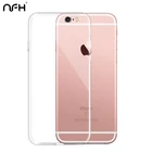 Тонкий чехол для iPhone 5 5S SE для телефона NFH 6 6S X, прозрачный мягкий силиконовый чехол из ТПУ для iPhone 7 7 Plus 8 Plus, чехол для задней панели