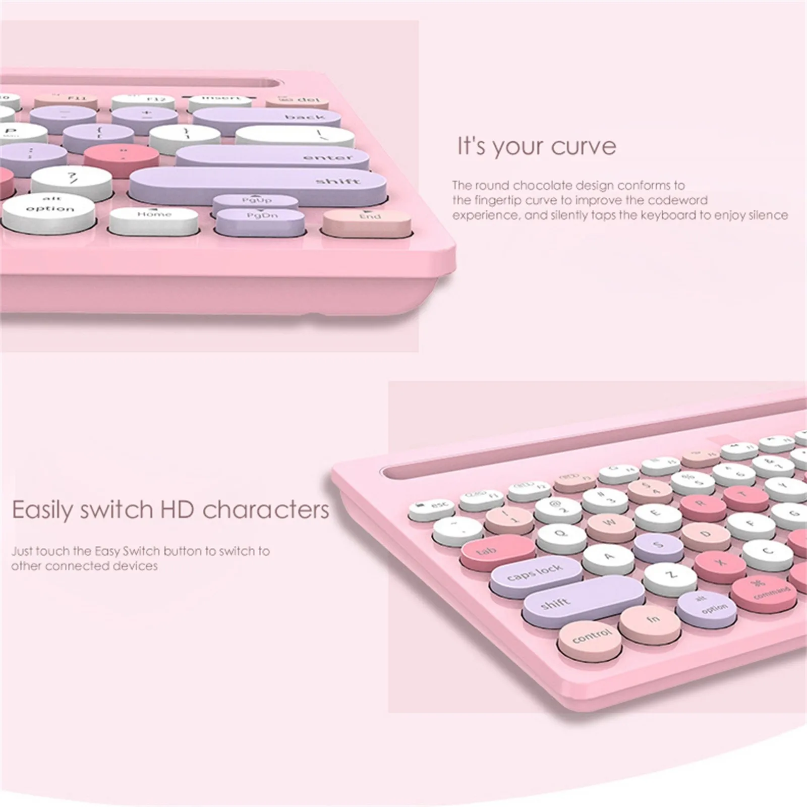 Смешанные Цвет клавиатуры панк Беспроводной Bluetooth планшет ноутбук универсальный