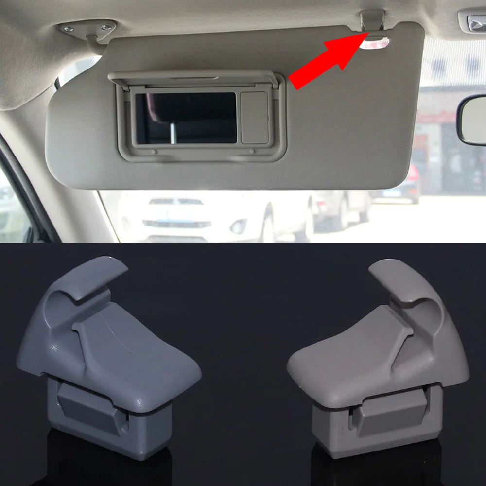 

1Pc Gray Beige Car Sun Visor Hook Clip Bracket Hanger Fit For Mitsubishi ASX 2012-2014 2015 2016 Lancer EVO 10 MR654343 Parts