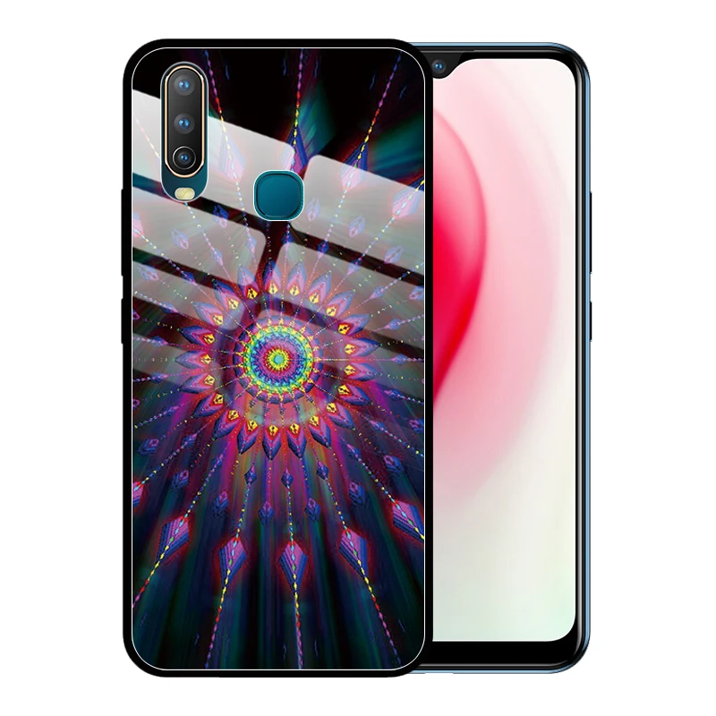 Fantasy Tempered Glass Case Cover for VIVO Y15 Y17 Y12 Y93 Y85 Y81 Y19 Y75 U3 Y66 Coque Funda | Мобильные телефоны и
