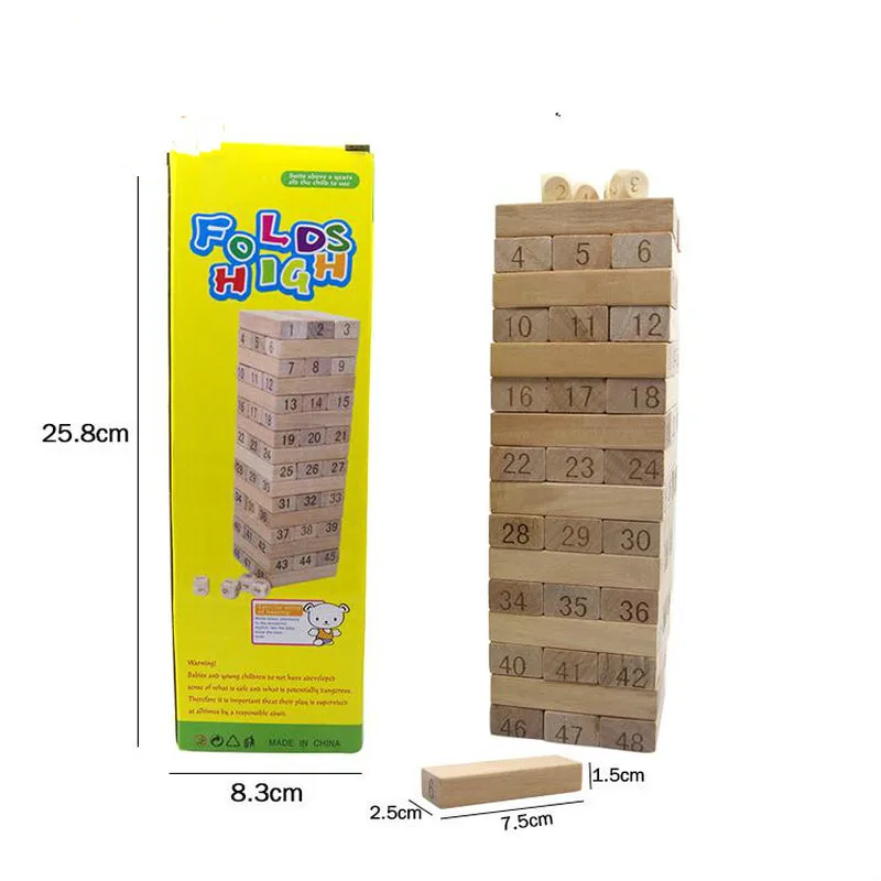 2 цвета развивающие игрушки Деревянная Башня деревянный блок укладка игра с