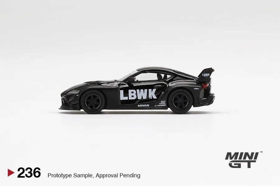 

MINI GT 1:64 LBWK LB WORKS Toyota GR Supra Glossy Black & Matt Black CHINA EXCLUSIVE LHD/RHD Diecast Model Car