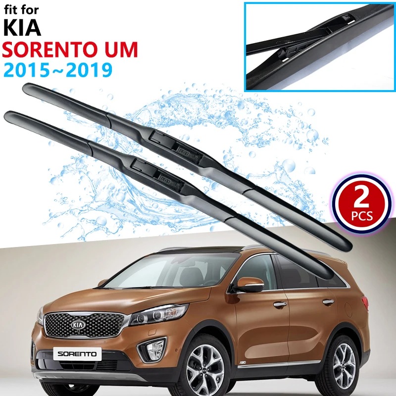 

for KIA Sorento 2015~2019 2016 2017 Sorento Prime UM MK3 Windscreen Windshield Wipers Blades Car Accessories Car Wiper Blade