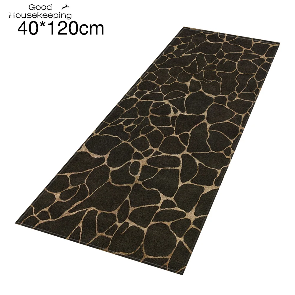

Washable Kitchen Entrance Living Room Carpet Practical Home Decorative Rectangle Floor Mat Marbling Non Slip Rug Wear Resistant