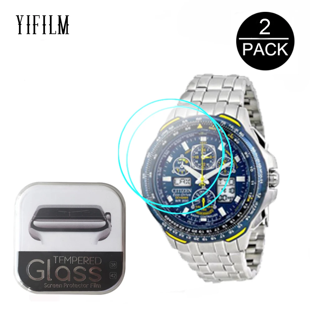 2 шт. 2.5D HD высококачественное стекло против царапин для Citizen Eco-Drive JY0040-59L 0040 пленка