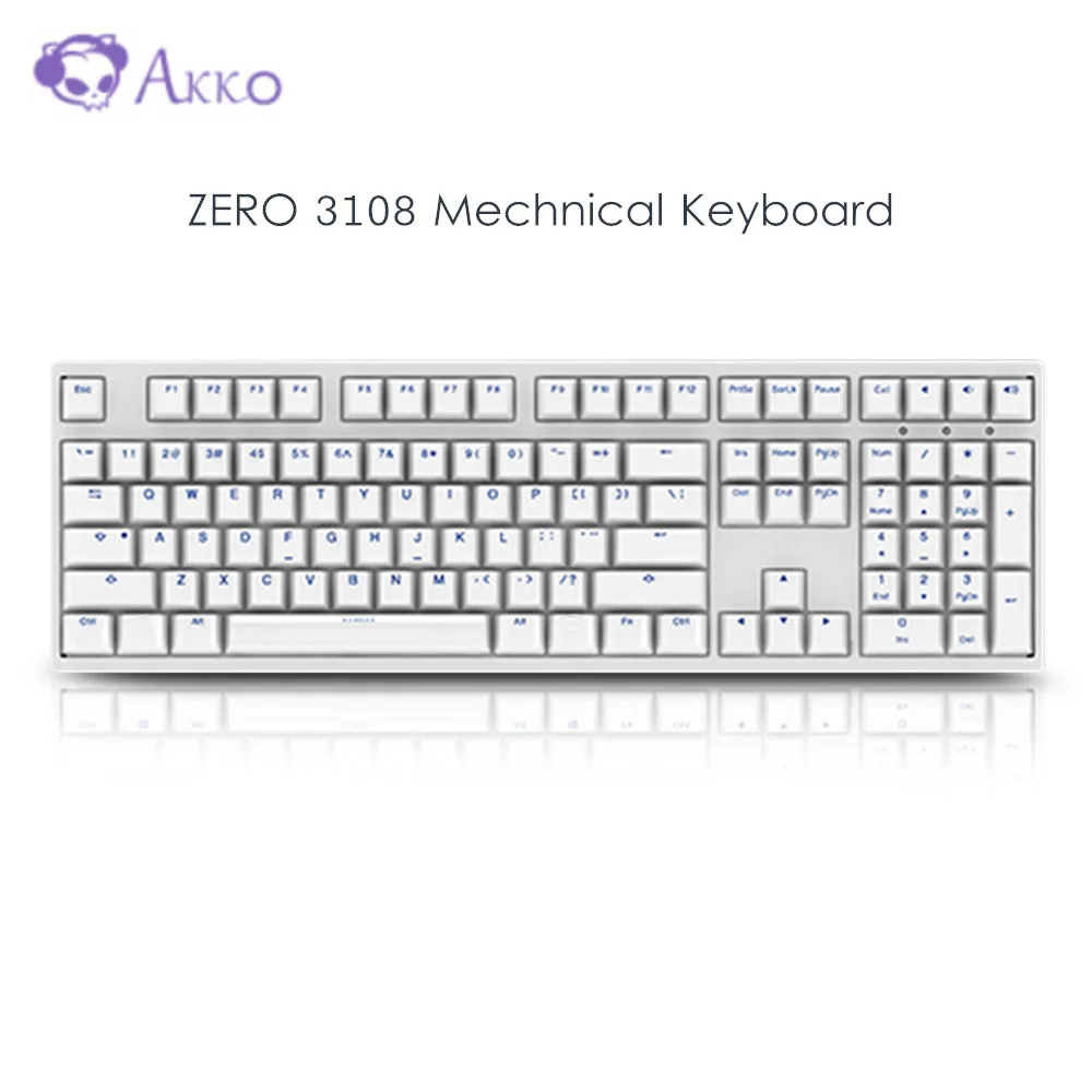 AKKO ZERO 3108 игровая механическая клавиатура 108 клавиш Cherry MX Переключатель PBT