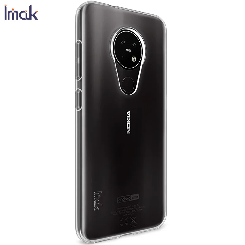Для Nokia 7,2 чехол для Nokia 6,2 чехол IMAK 1,3 мм утолщение типа UX-5 серия Ударопрочный Мягкий ТПУ задняя крышка