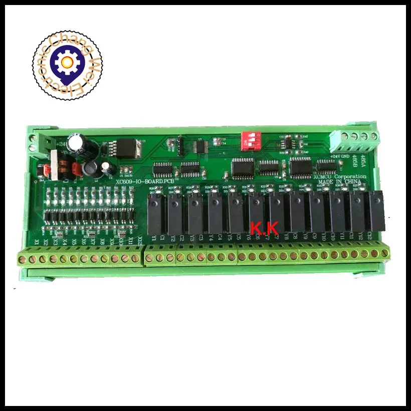 CNC Control System XCMCU IO Expansion Board 12 Input 12 Output For XC609M XC709M XC809M XC609D XC709D XC809D XC609T/XC809T