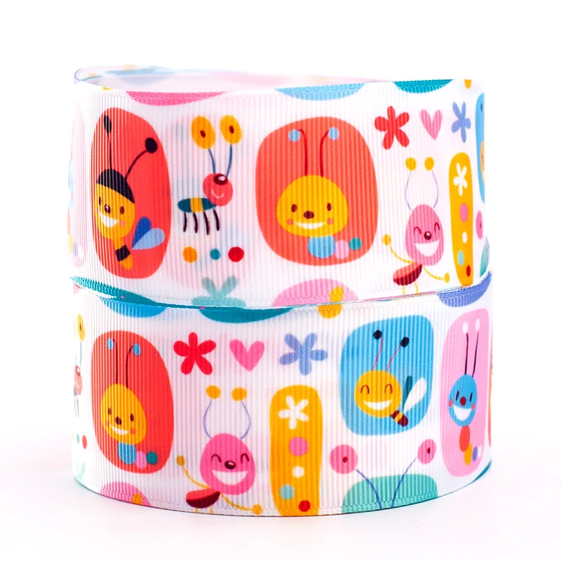 10 ярдов-корсаж/атласная лента-Пасхальная лента с принтом кролика | Дом и сад