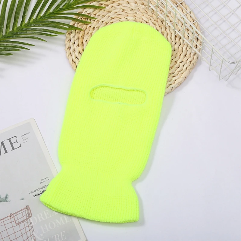 2 in1 Beanie Hat 1 Hole Knit Face Mask Balaclava Pullover for Fall Winter Daily Wear Morning Workout Men Women | Аксессуары для