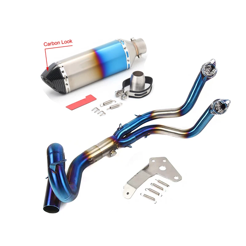 Motor Exhaust system Muffler Full System Escape For Yamaha MT-07 FZ-07 Tracer (2014-2018) XSR700 2016-2017 |