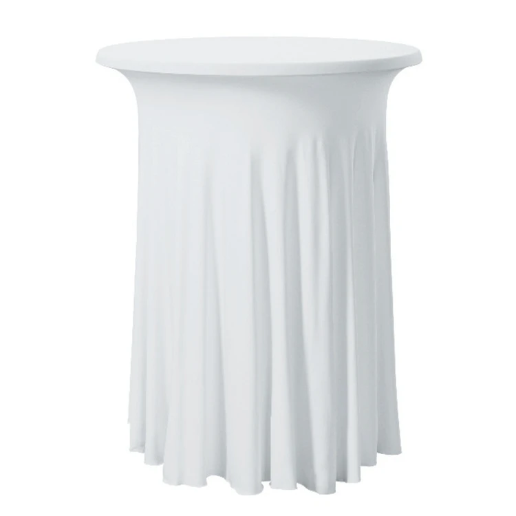 Спандекс стрейч гофрированные скатерти юбка из лайкры Коктейльные эластичные