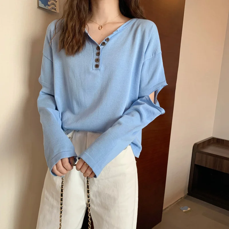 

Свитер женский осенний трикотажный, теплый, однотонный