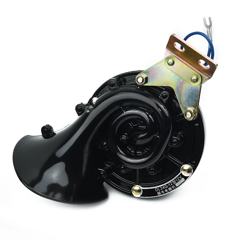 Черный Электрический Улитка один рог супер громкий звуковой сигнал