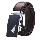 Мужской ремень с автоматической пряжкой, двухсторонний, устойчивый к царапинам, мужской ремень из натуральной кожи, коричневый ремень из натуральной кожи