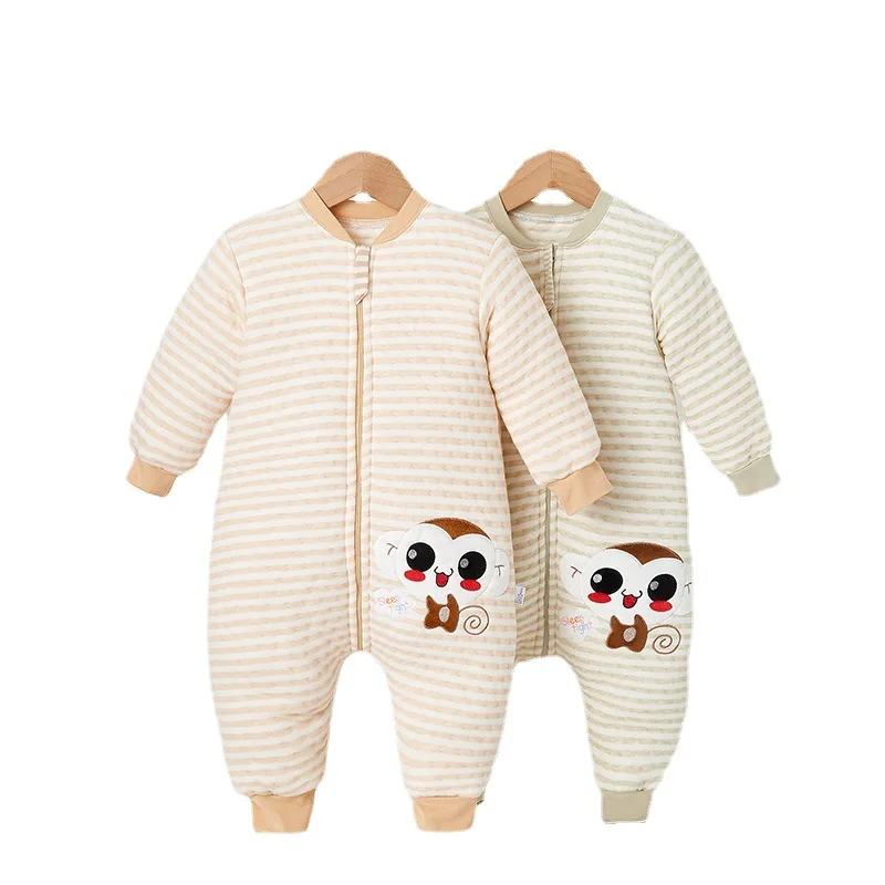 Baby Sleeping Bags Spring Autumn Thin Cotton Leg Split Toddler Sleepsack Air Cotton Warm Anti-kick Quilt Unisex Bed Blankets