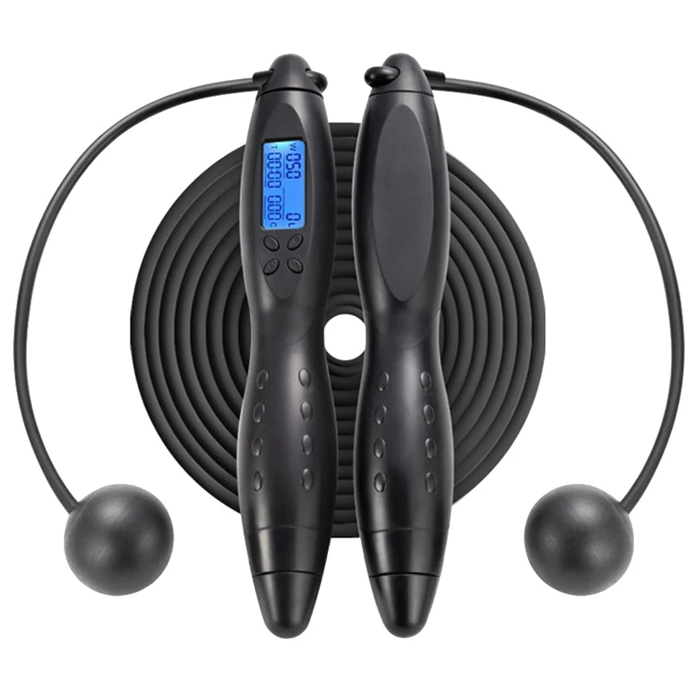 Беспроводные Скакалка для занятия спортом дома цифровой подсчет скакалка со