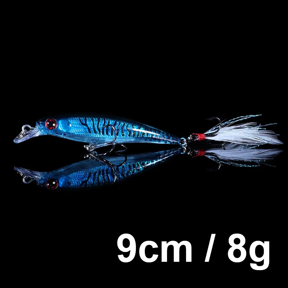 Biwvo, 11 см, светящиеся приманки Shad, блесна, приманки, Товары для рыбалки, металлические кальмары, жесткие морские воблеры, Воблер для троллинга, грузила кальмаров - Цвет: H