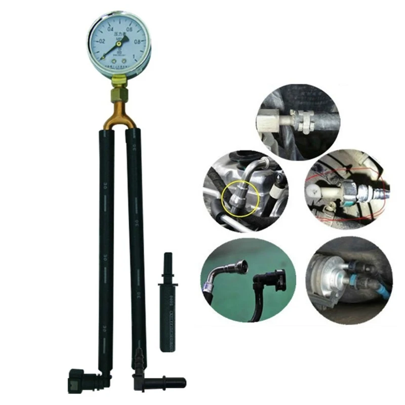 

Automobile Gasoline Pressure Gauge Oil Pressure Gauge Fuel Pressure Gauge Test Meter Test Gasoline Pressure Tool Quick-C
