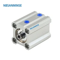 cq2b 100mm bore compact cylinder double acting single rod pneumatic iso air cylinder nbsanminse