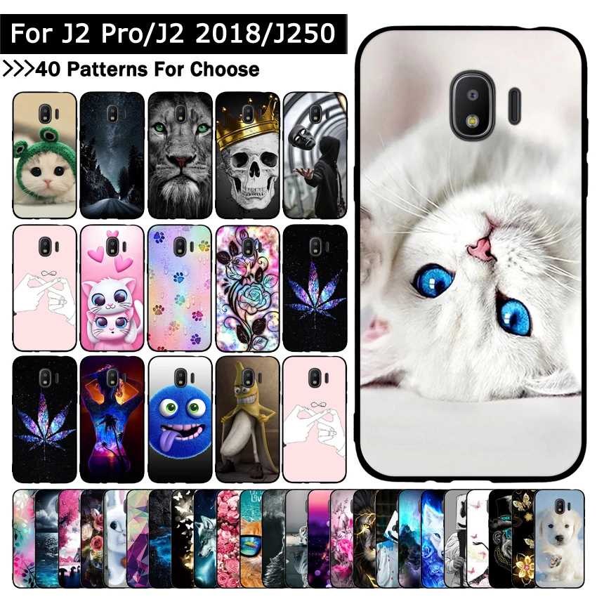Чехол для Samsung Galaxy Grand Prime Pro/J2 Pro 2018/J2 2018/J250 чехлы с принтом животных и кошек