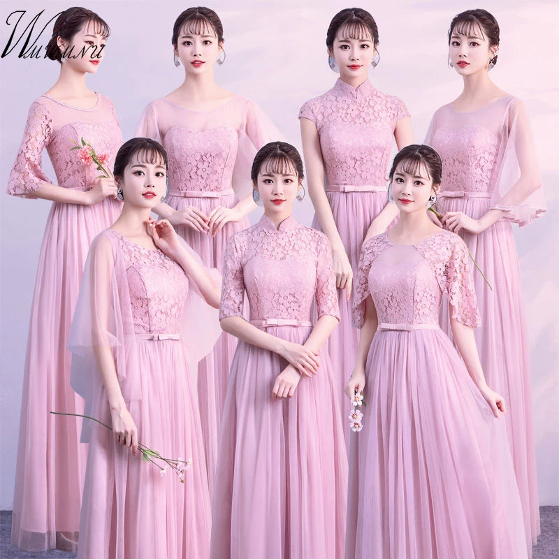 Женское розовое вечернее платье с вышивкой очаровательное вырезом Повседневное