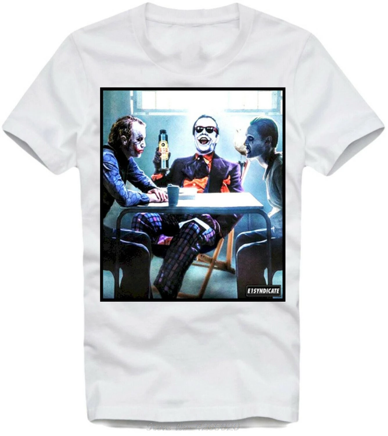 Футболка Джокер Эволюция Хит Леджер Джек Николсон джейред Лето Новинка Мужская