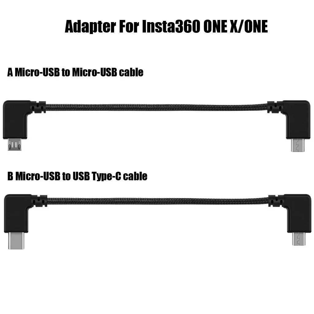 Кабель-адаптер Type-C/Micro USB для синхронизации Micro OTG Insta 360 ONE X/ONE Drone Quadcopter детские