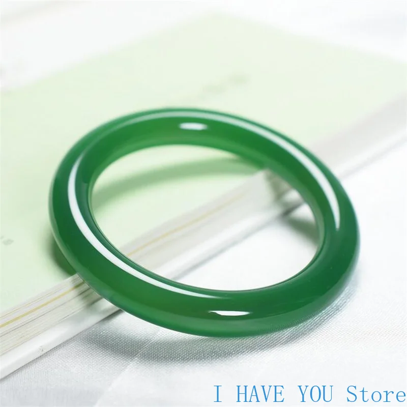 Натуральный натуральный нефритовый браслет из халцедона точный ледяной агата