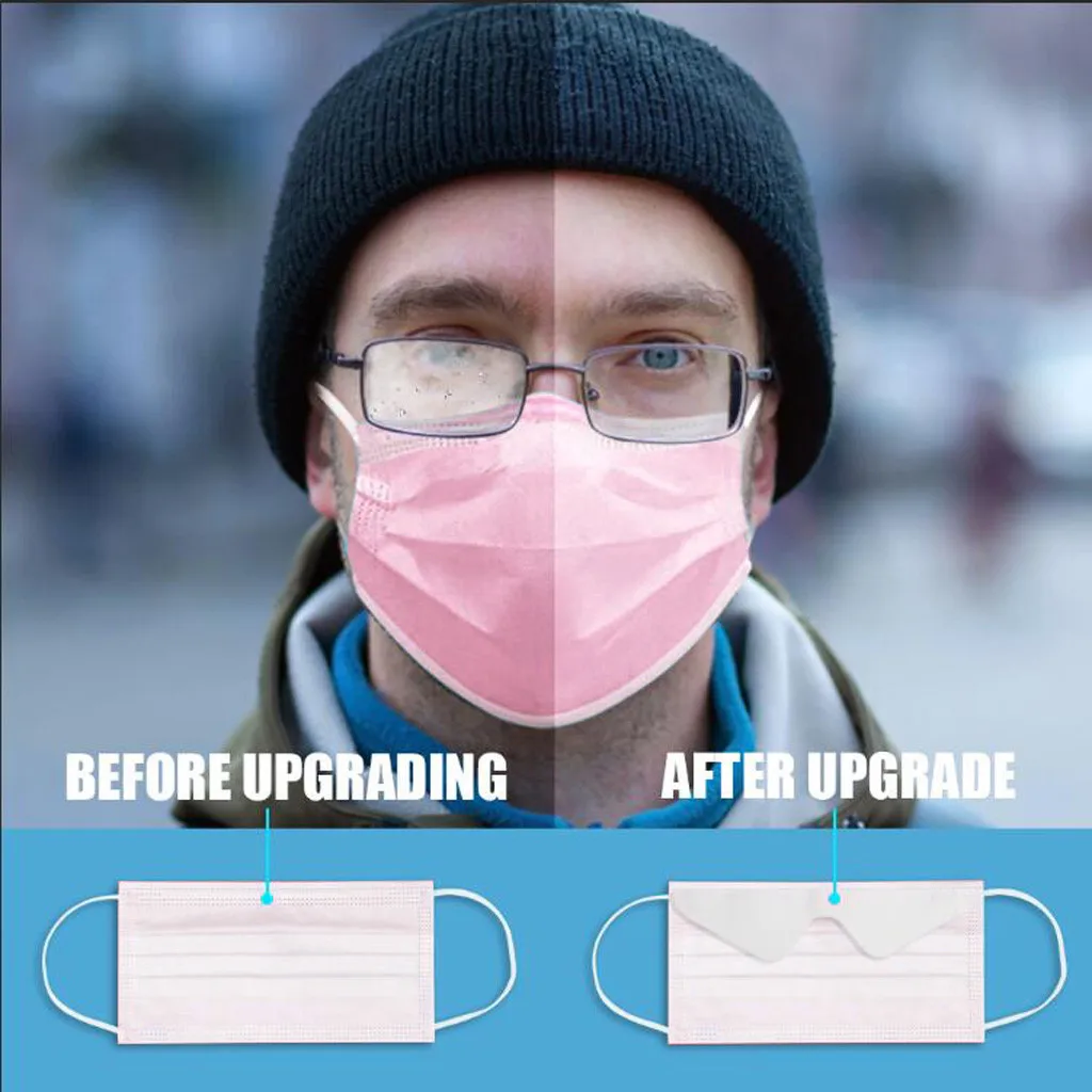 

50/100pcs Non-woven 3 Layer Ply Filter Activated Disposable Face Mask Anti Dust Breathable Protective Mouth Masks In Stock