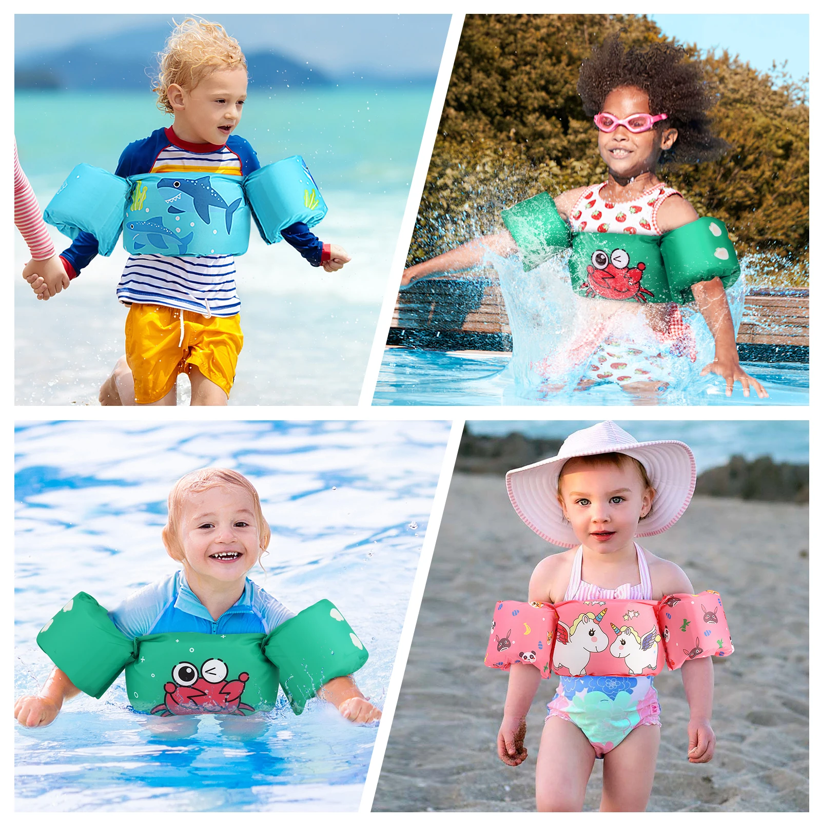 Детские плавающие повязки на руку безопасное снаряжение для плавания в бассейне