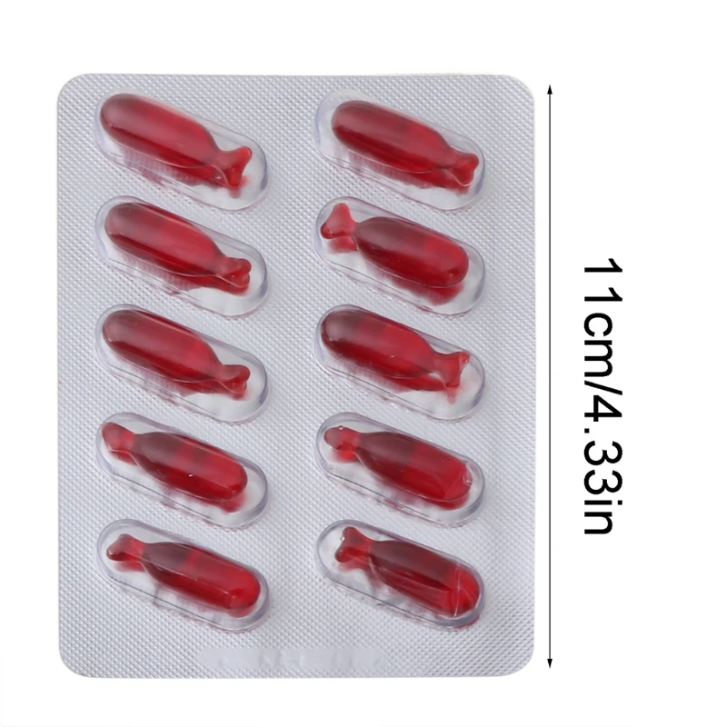 10 шт Хэллоуин Поддельные капсула крови Плазменные таблетки вампир ужас смешная