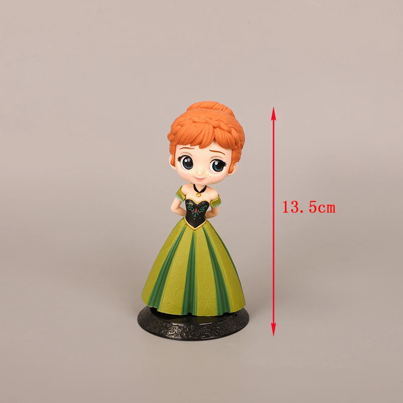 Принцесса Дисней Q версия персонажи Белл Жасмин Принцесса ПВХ фигурка куклы KidsToys для детей подарок на день рождения A94