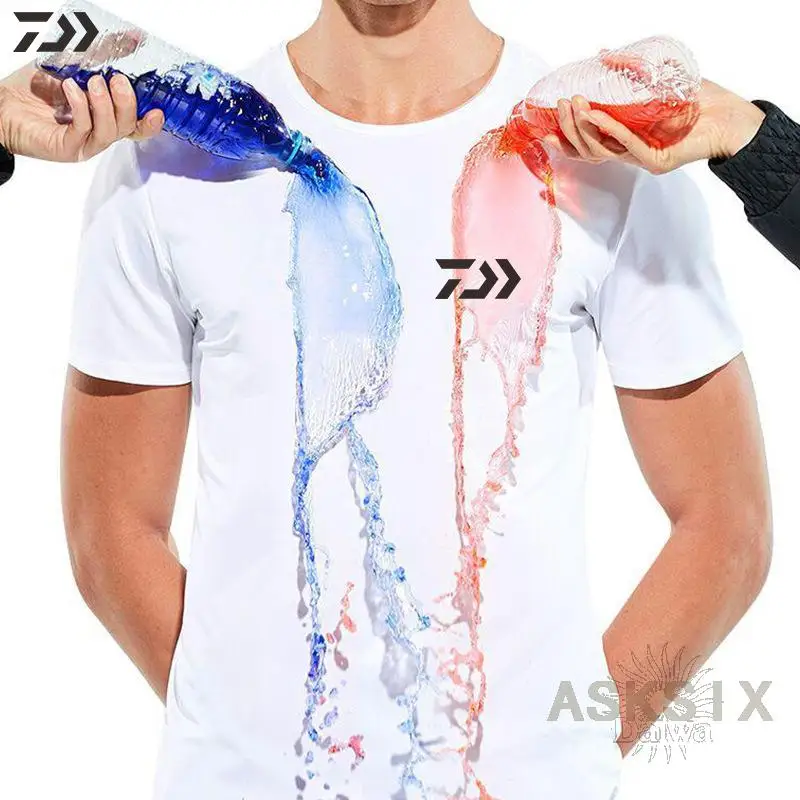 Fishing Shirt Breathable Clothing Men Waterproof Shirts Outdoor Daiwa Soft Quick Drying Clothes | Спорт и развлечения