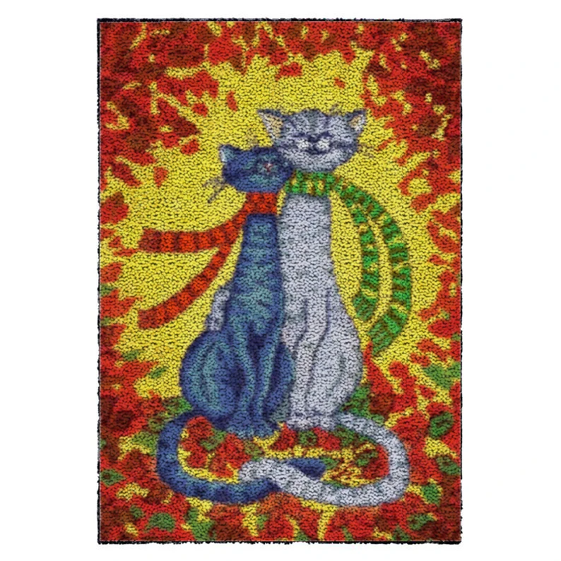 

Two Different Cat Pattern Modern Soft Long Carpet For Bedroom Bedside Non slip Floor Mat Home Living Room Area Rugs Carpets