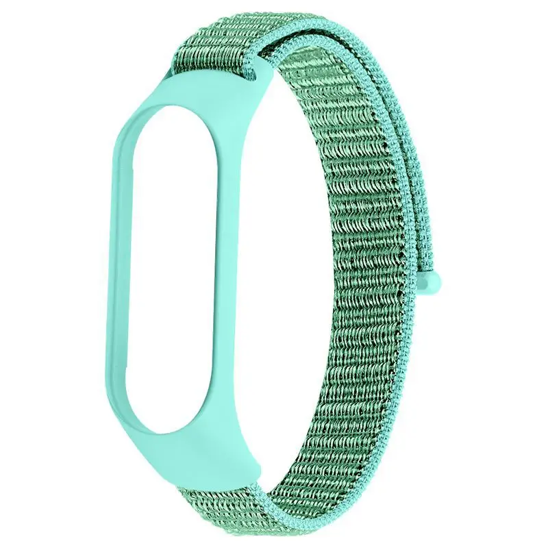 Marine green OULUCCI нейлоновый ремешок для xiaomi mi band 4, спортивный дышащий ремешок, аксессуары, сменный ремешок для mi band 4/3, браслет - Цвет ремешка: Marine green