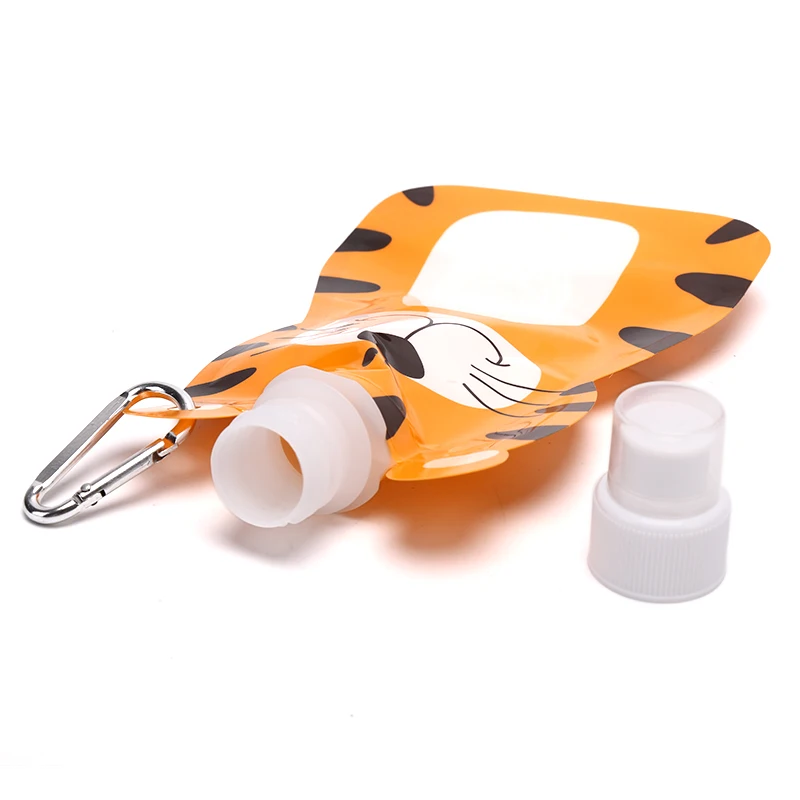 1 шт. Складная мультяшная сумка для питьевой воды с животными дорожная бутылка