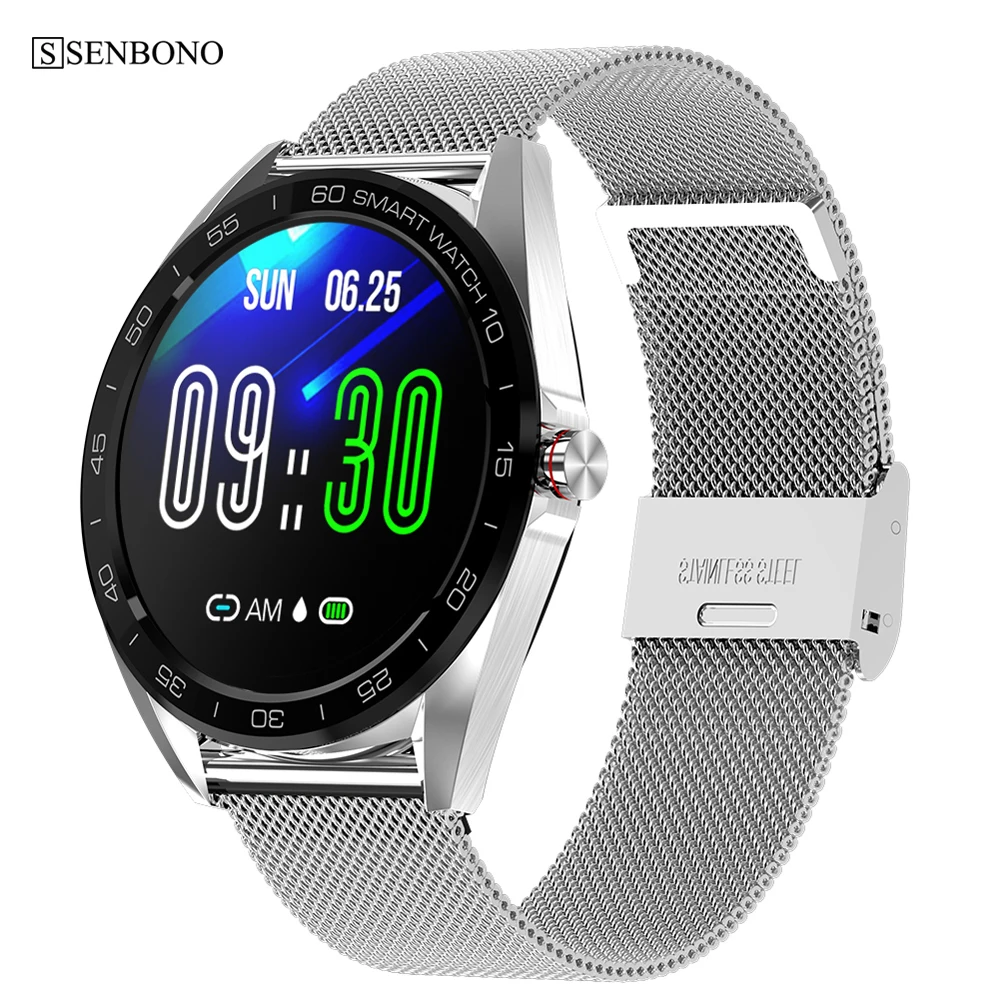 SENBONO K7 Смарт-часы IP68 Водонепроницаемый сердечный ритм кровяное давление спортивные мужские модные фитнес-трекер Смарт-часы