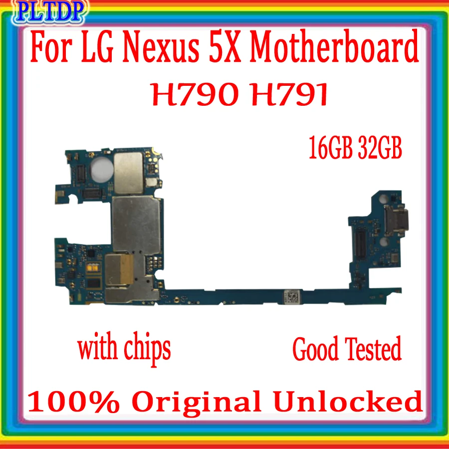 Оригинальная материнская плата 100% разблокированная для LG Nexus 5X H790 H791 4G поддержка