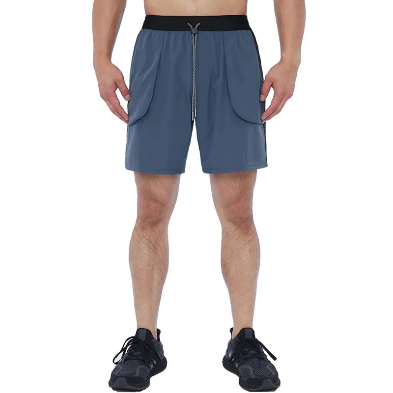 

2021 New Men's Shorts Casual Summer Pants Middle Pants Loose Sports Five-point Pants Beach Pants Drawstring Stripes