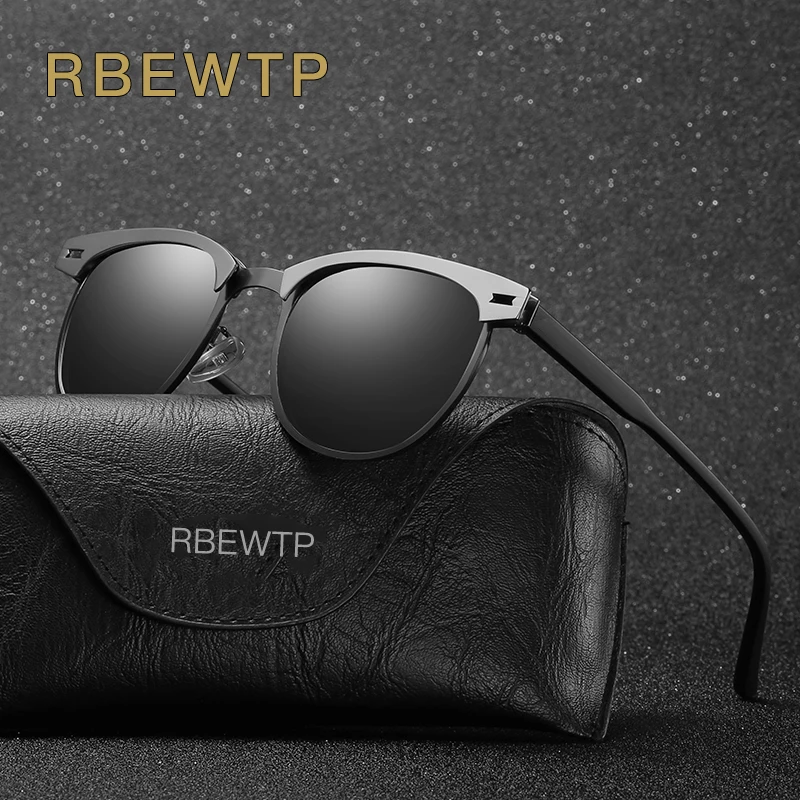 

RBEWTP Unisex Retro Vintage Men's Sunglasses Polarized Driving Sun Glasses oculos Male Eyewear Accessories For Men/women 0911