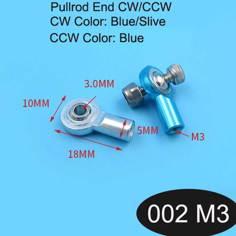 Фото 5 шт. M2 M3 M4 металлическая головка Pullrod с толкателем красочная Регулируемая 5 шт. M2 M3 M4 металлическая головка Pullrod с толкателем красочная Регулируемая