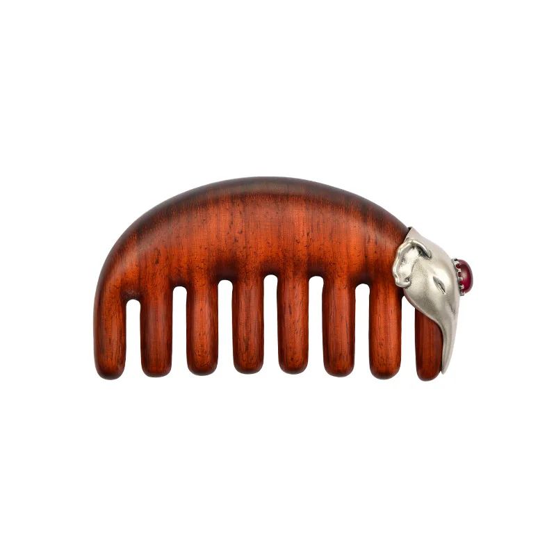 

S925 Silver Comb Sandalwood Comb Head Accessories Women