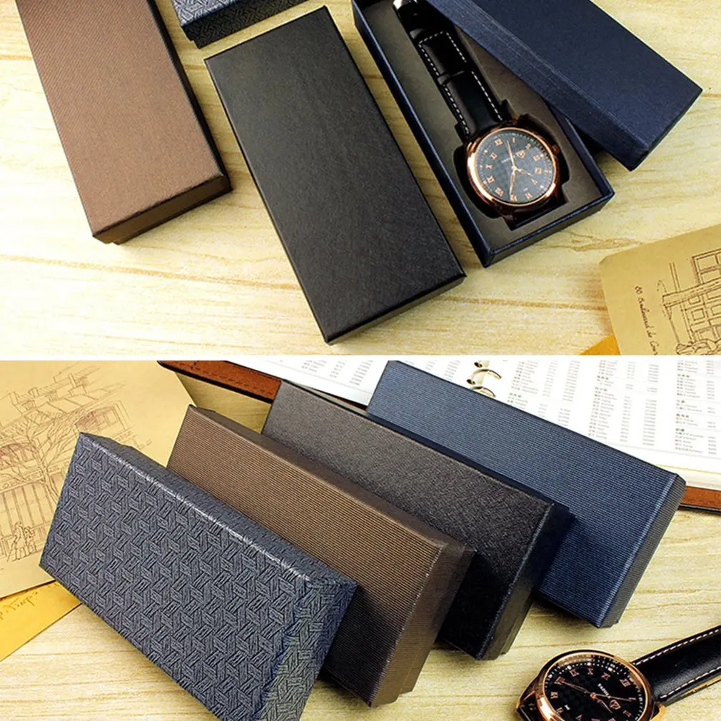 

High Grade Watch Box Best Gift Durable Present Gift Long Design Box Case For Bracelet Bangle Jewelry Watch Boxes Comfortable