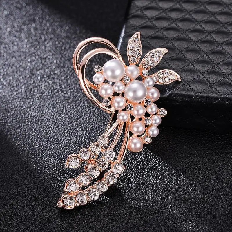 Модные Опал камень цветок брошь булавка женщины украшения для одежды Стразы |