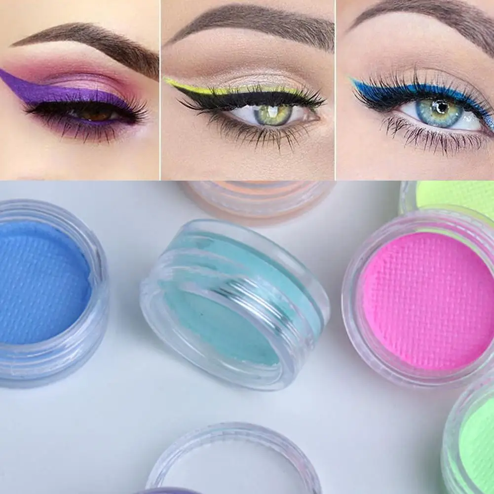 

7 Colors Face Body Art Paint UV Glow Fluorescent Glowing Halloween Party Fancy Dress Beauty Makeup Tool