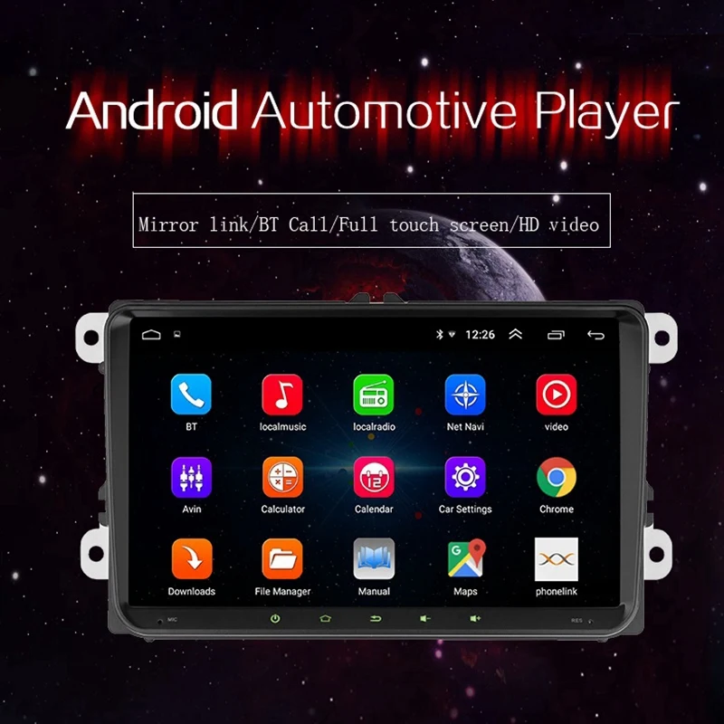 Автомобильное стерео радио 9 дюймов 1080P Gps Радио Навигация OBD2 для V-W GOLF PASSAT P-OLO Jetta